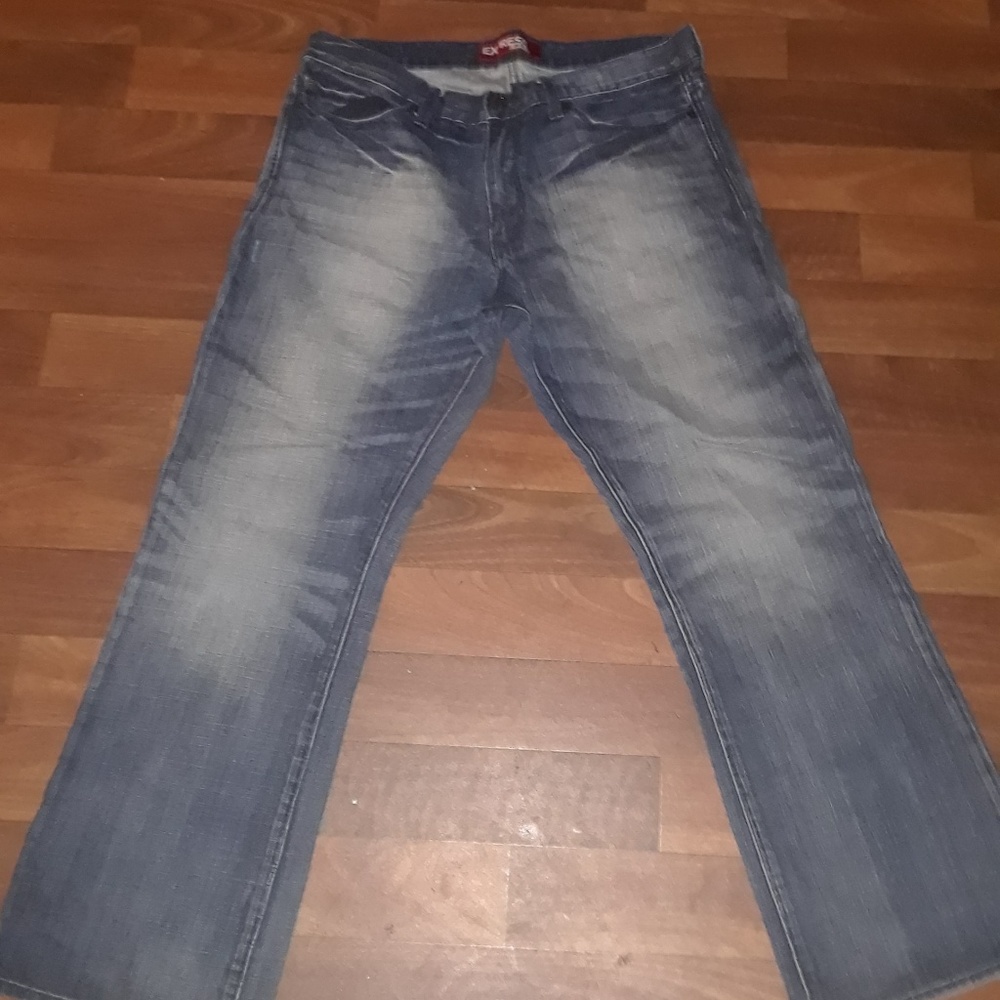 Men's express jeans nwot never worn Rocco 36 × 30